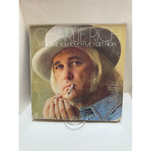 1975 Epic Vinyl Record Charlie Rich Every Time You Touch Me (I Get High) Orange